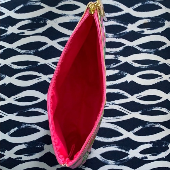 Lilly Pulitzer Estee Lauder Pink Tiger Print Bag - Picture 3 of 4